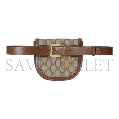 GUCCI HORSEBIT 1955 HALF CIRCLE WAIST BAG 760198 (16*13*6.5cm)